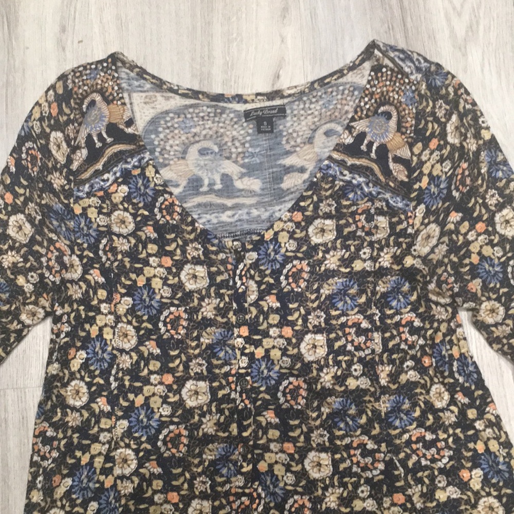 Lucky Brand Print Blouse - Picture 3 of 5